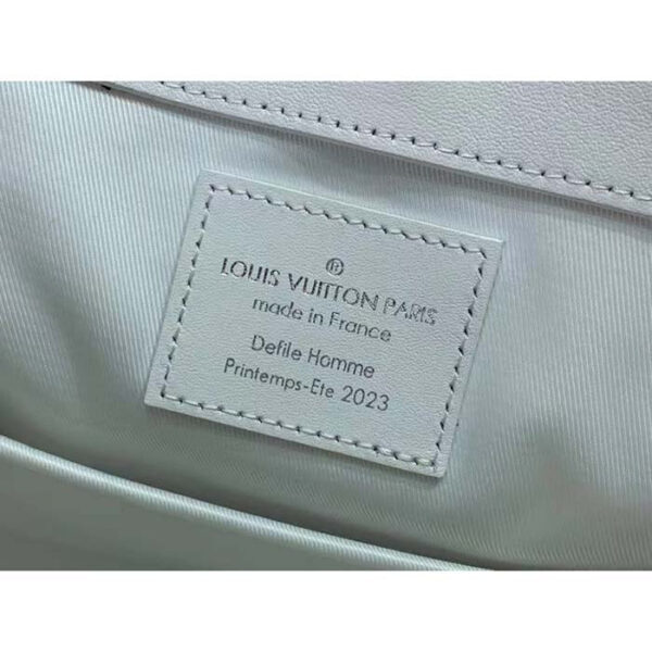 Louis Vuitton Unisex LV Sac Plat Optic White Calf Leather Double Handle - Image 10