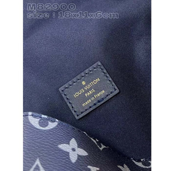Louis Vuitton Unisex LV Steamer Wearable Wallet Ink Blue Monogram Bleach Coated Canvas - Image 10