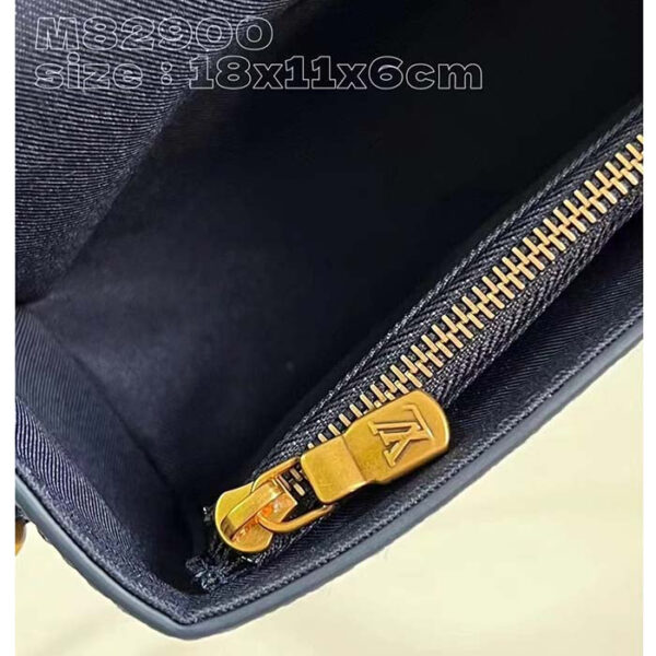 Louis Vuitton Unisex LV Steamer Wearable Wallet Ink Blue Monogram Bleach Coated Canvas - Image 9