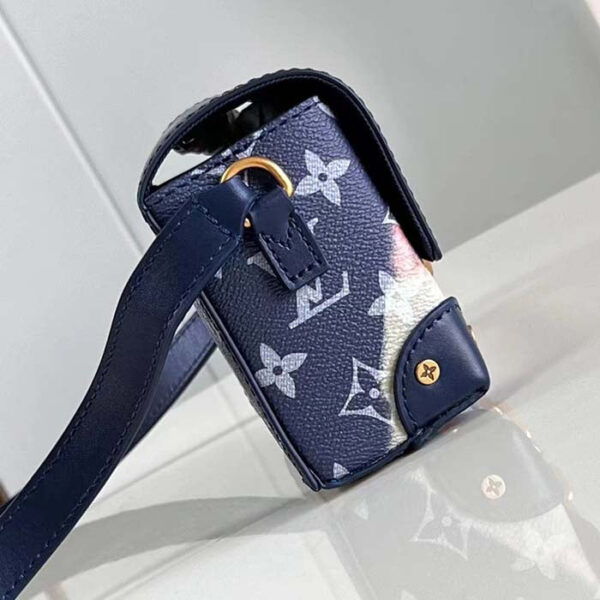 Louis Vuitton Unisex LV Steamer Wearable Wallet Ink Blue Monogram Bleach Coated Canvas - Image 5