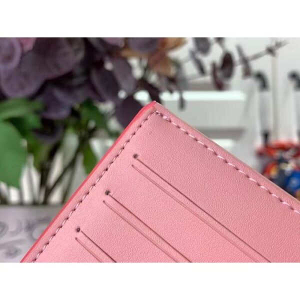 Louis Vuitton Unisex LV Vertical Compact Wallet Dragon Fruit Pink Taurillon Leather - Image 10
