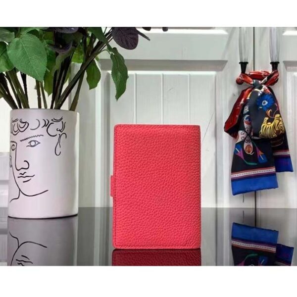 Louis Vuitton Unisex LV Vertical Compact Wallet Dragon Fruit Pink Taurillon Leather - Image 3