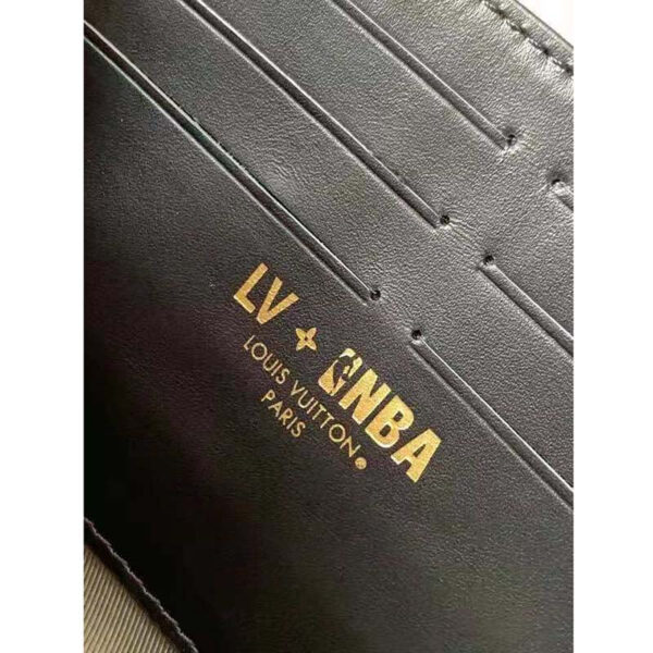 Louis Vuitton Unisex LV X NBA Soft Trunk Wearable Wallet Brown Ball Grain Leather - Image 10