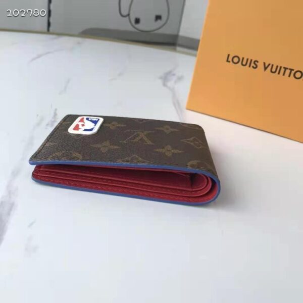 Louis Vuitton Unisex LV x NBA Multiple Wallet Monogram Coated Canvas - Image 5