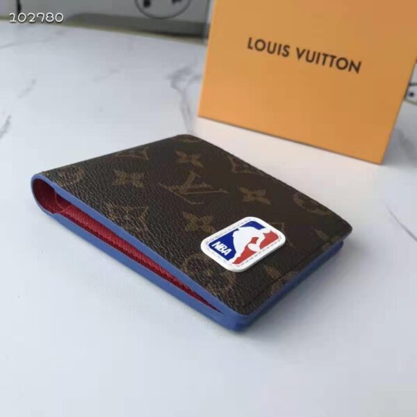 Louis Vuitton Unisex LV x NBA Multiple Wallet Monogram Coated Canvas - Image 6