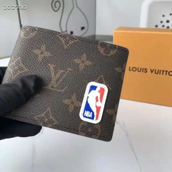 Louis Vuitton Unisex LV x NBA Multiple Wallet Monogram Coated Canvas - Image 7