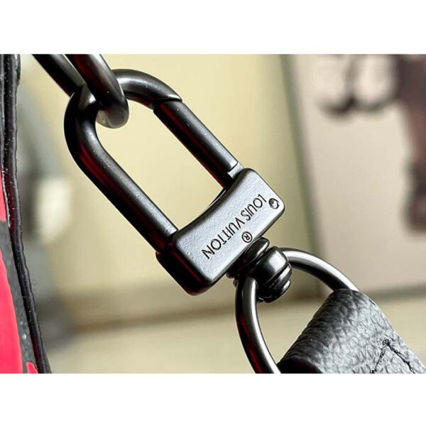 Louis Vuitton Unisex LV x YK Bandoulière Keepall 50 Black Red Taurillon Monogram Cowhide Infinity Dots - Image 10