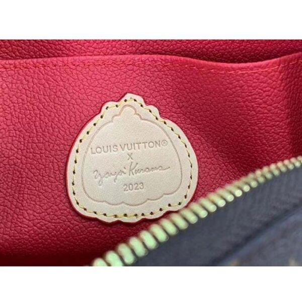 Louis Vuitton Unisex LV x YK Cosmetic Pouch Monogram Coated Canvas 3D Painted Dots Print - Image 10