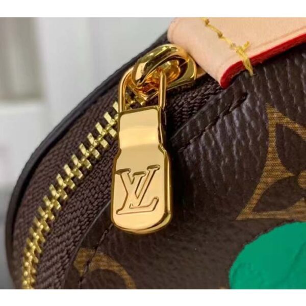Louis Vuitton Unisex LV x YK Cosmetic Pouch Monogram Coated Canvas 3D Painted Dots Print - Image 7