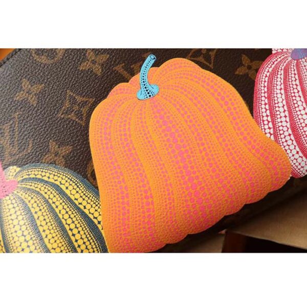 Louis Vuitton Unisex LV x YK Cosmetic Pouch Monogram Coated Canvas Colorful Pumpkin Print - Image 8