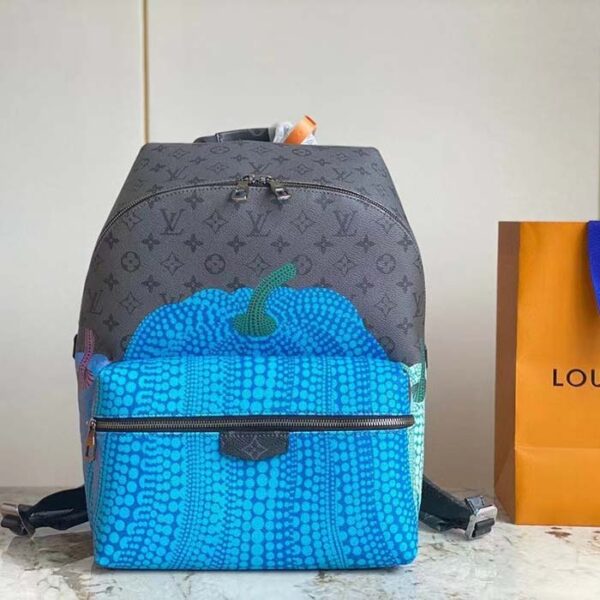 Louis Vuitton Unisex LV x YK Discovery Backpack Monogram Coated Canvas Pumpkin Print - Image 4