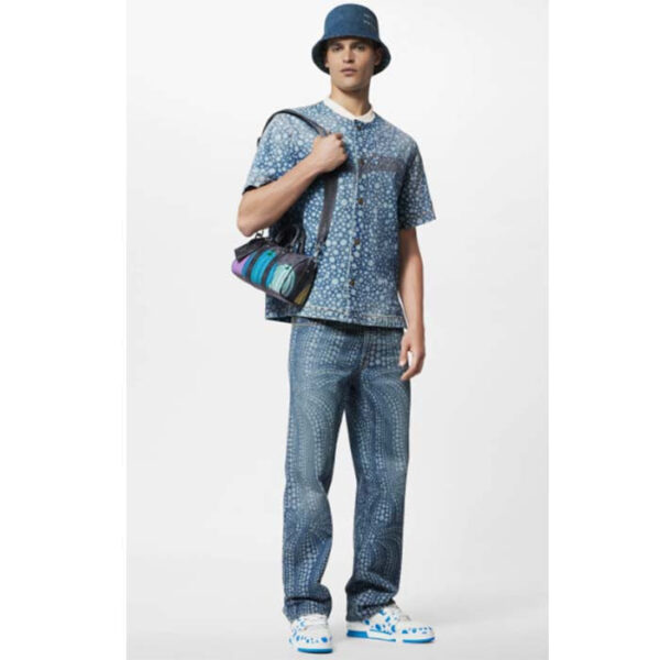 Louis Vuitton Unisex LV x YK Keepall 25 Monogram Eclipse Reverse Coated Canvas Pumpkin - Image 13