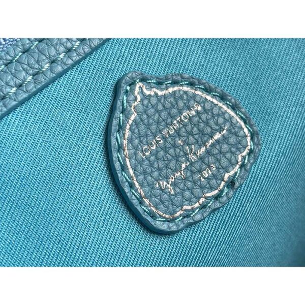 Louis Vuitton Unisex LV x YK Keepall 50 Blue Taurillon Monogram Embossed Cowhide Leather - Image 10