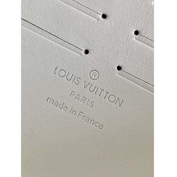 Louis Vuitton Unisex LV x YK Pochette Voyage White Taurillon Monogram Cowhide Psychedelic Flower - Image 9