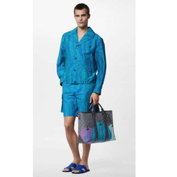 Louis Vuitton Unisex LV x YK Weekend Tote Simple Monogram Eclipse Reverse Coated Canvas Pumpkin - Image 11