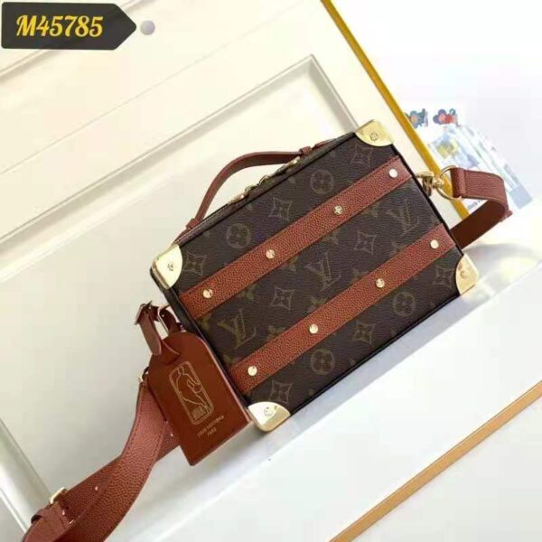 Louis Vuitton Unisex LVXNBA Handle Trunk Bag Monogram Coated Canvas - Image 2