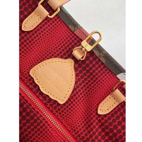Louis Vuitton Unisex LVxYK OnTheGo MM Monogram Coated Canvas 3D Painted Dots Print - Image 11