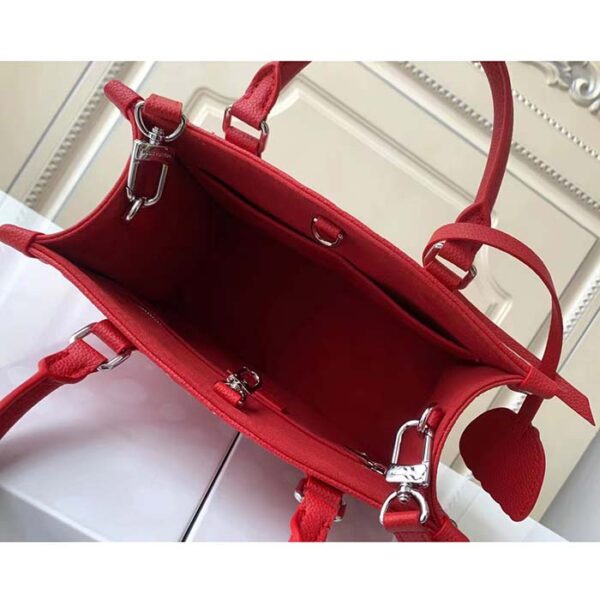 Louis Vuitton Unisex LVxYK OnTheGo PM Red White Embossed Grained Monogram Empreinte Cowhide - Image 7