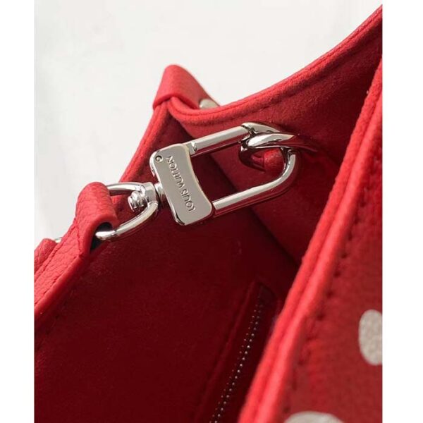 Louis Vuitton Unisex LVxYK OnTheGo PM Red White Embossed Grained Monogram Empreinte Cowhide - Image 9