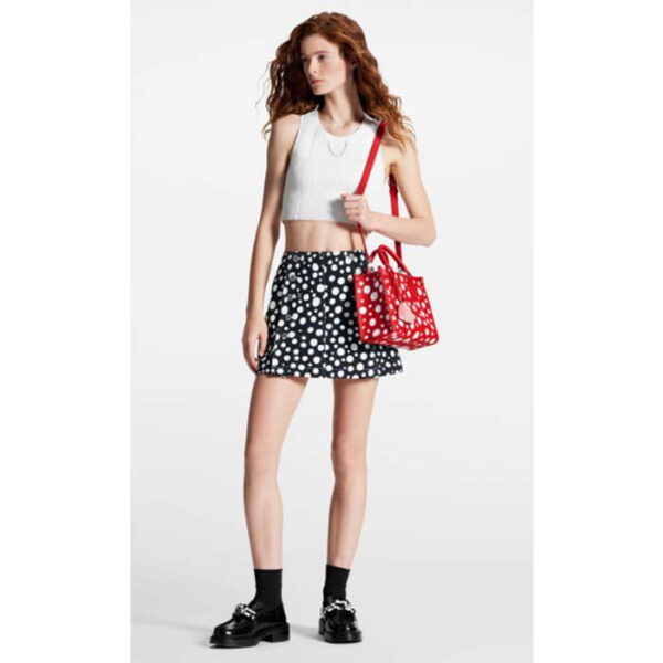 Louis Vuitton Unisex LVxYK OnTheGo PM Red White Embossed Grained Monogram Empreinte Cowhide - Image 11