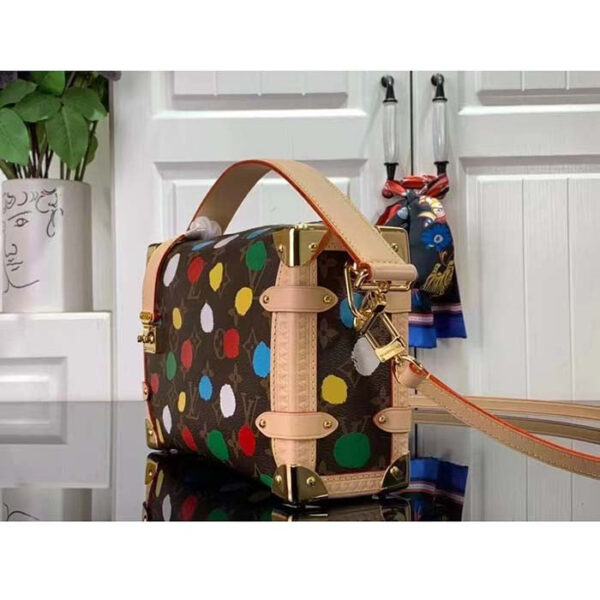 Louis Vuitton Unisex LVxYK Side Trunk Monogram Coated Canvas 3D Painted Dots Print - Image 5