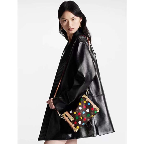 Louis Vuitton Unisex LVxYK Side Trunk Monogram Coated Canvas 3D Painted Dots Print - Image 13