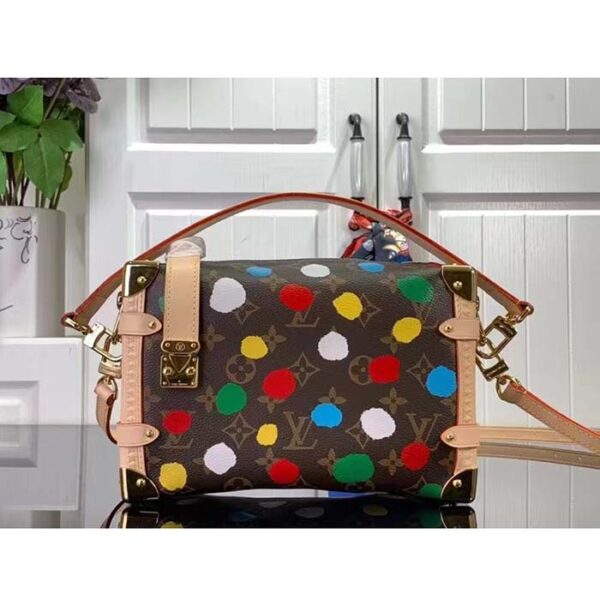 Louis Vuitton Unisex LVxYK Side Trunk Monogram Coated Canvas 3D Painted Dots Print - Image 2