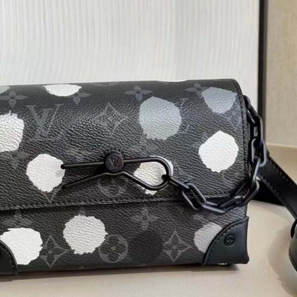 Louis Vuitton Unisex LVxYK Steamer Wearable Wallet Black Silver Monogram Eclipse Coated Canvas - Image 6