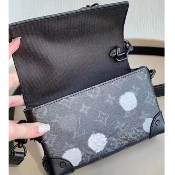 Louis Vuitton Unisex LVxYK Steamer Wearable Wallet Black Silver Monogram Eclipse Coated Canvas - Image 7