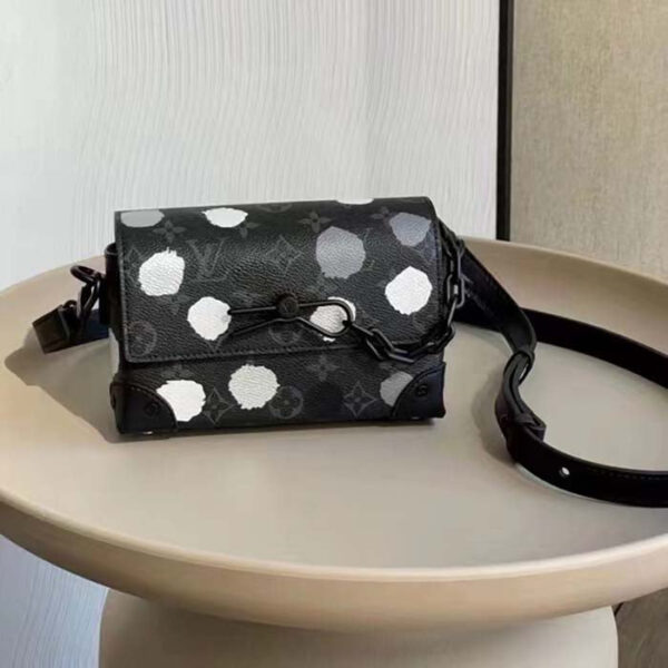 Louis Vuitton Unisex LVxYK Steamer Wearable Wallet Black Silver Monogram Eclipse Coated Canvas - Image 2