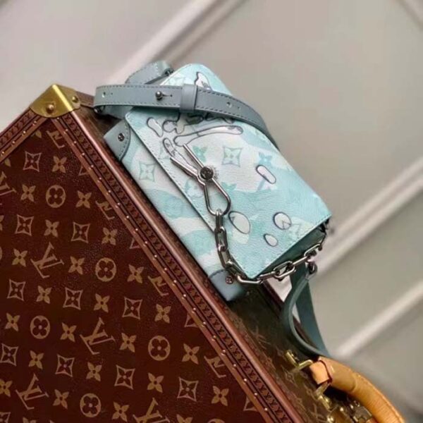 Louis Vuitton Unisex LVxYK Steamer Wearable Wallet Crystal Blue Monogram Aquagarden Coated Canvas - Image 3