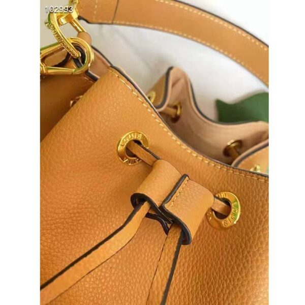 Louis Vuitton Unisex Lockme Bucket Bag Arizona Beige Grained Calf Leather - Image 8