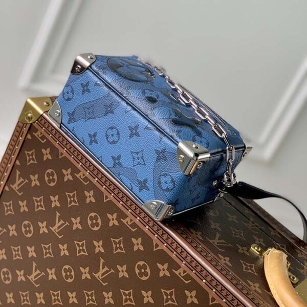 Louis Vuitton Unisex Mini Soft Trunk Abyss Blue Monogram Aquagarden Coated Canvas - Image 5