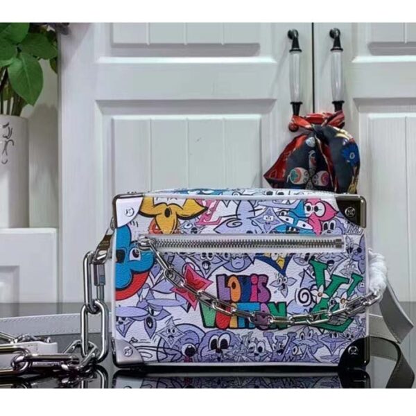 Louis Vuitton Unisex Mini Soft Trunk Black Silver Monogram Eclipse Coated Canvas - Image 2