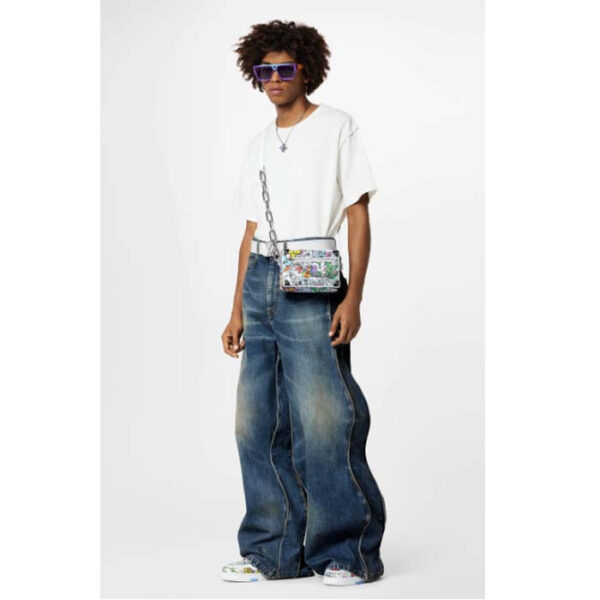 Louis Vuitton Unisex Mini Soft Trunk Black Silver Monogram Eclipse Coated Canvas - Image 11
