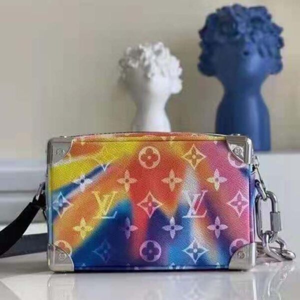 Louis Vuitton Unisex Mini Soft Trunk Monogram Sunset Coated Canvas Cowhide Leather - Image 3