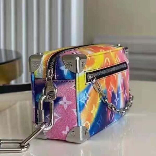 Louis Vuitton Unisex Mini Soft Trunk Monogram Sunset Coated Canvas Cowhide Leather - Image 4
