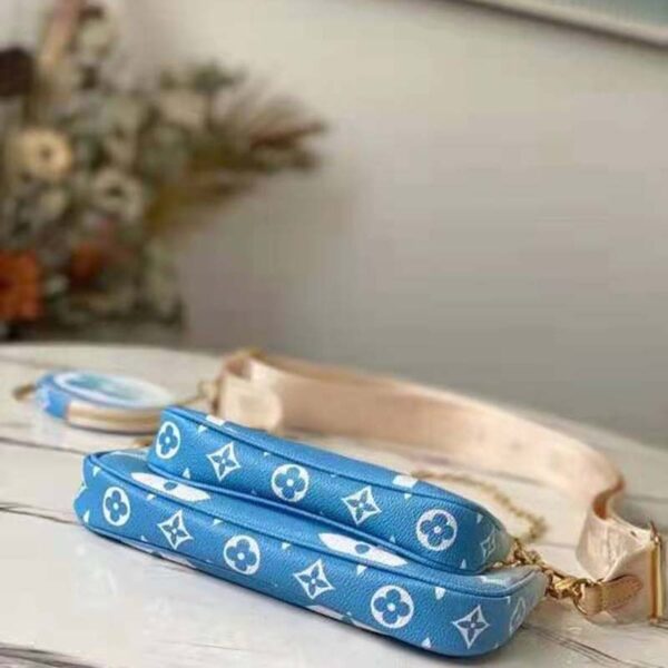 Louis Vuitton Unisex Multi Pochette Accessoires Blue Monogram Giant Coated Canvas - Image 5