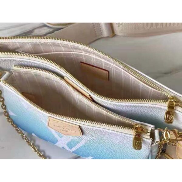 Louis Vuitton Unisex Multi Pochette Accessoires Blue Monogram Giant Coated Canvas - Image 7