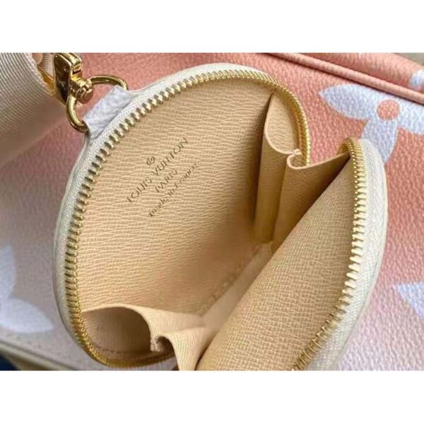 Louis Vuitton Unisex Multi Pochette Accessoires Pink Brume Gray Monogram Giant Coated Canvas - Image 7