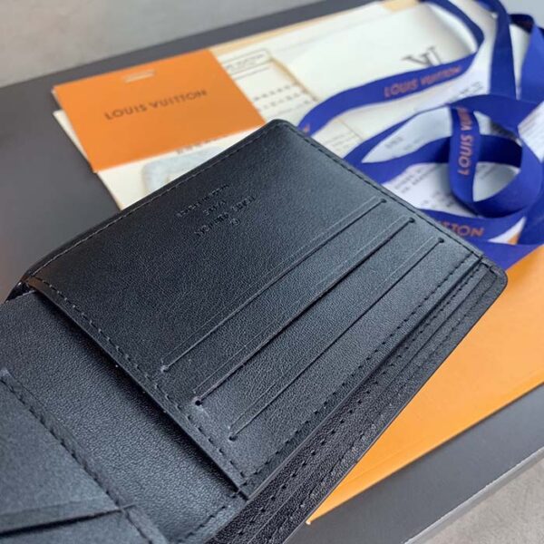Louis Vuitton Unisex Multiple Wallet Black Taiga Cowhide Leather - Image 6