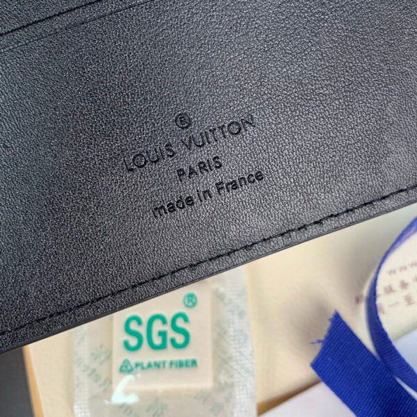 Louis Vuitton Unisex Multiple Wallet Black Taiga Cowhide Leather - Image 10