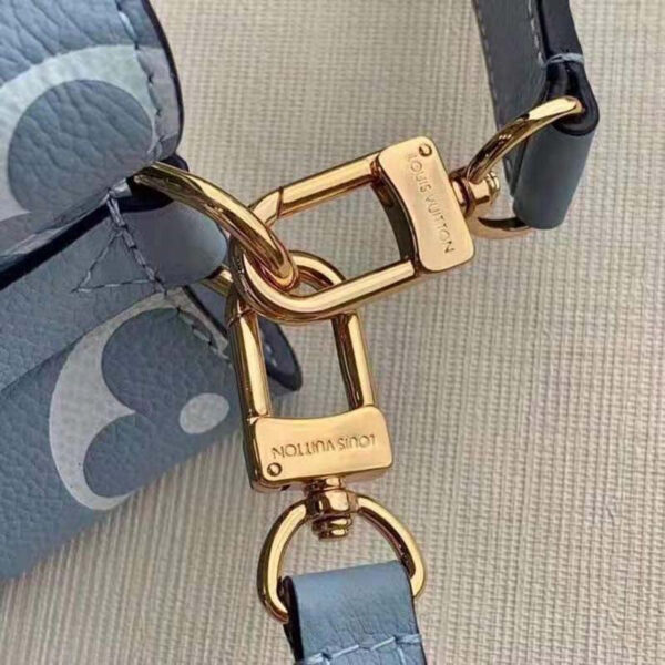 Louis Vuitton Unisex NéoNoé BB Bucket Bag Summer Blue Embossed Grained Cowhide Leather - Image 9