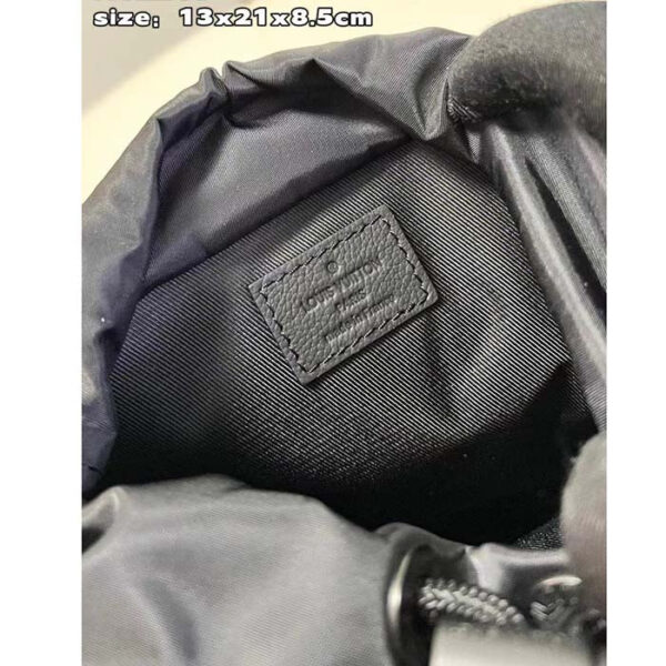 Louis Vuitton Unisex Noe Sling Black Calf Leather Textile Lining Drawstring Closure - Image 10
