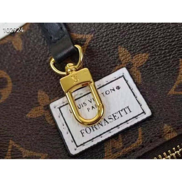 Louis Vuitton Unisex OnTheGo MM Architettura Tote Black White Printed Matte Calf Leather - Image 9