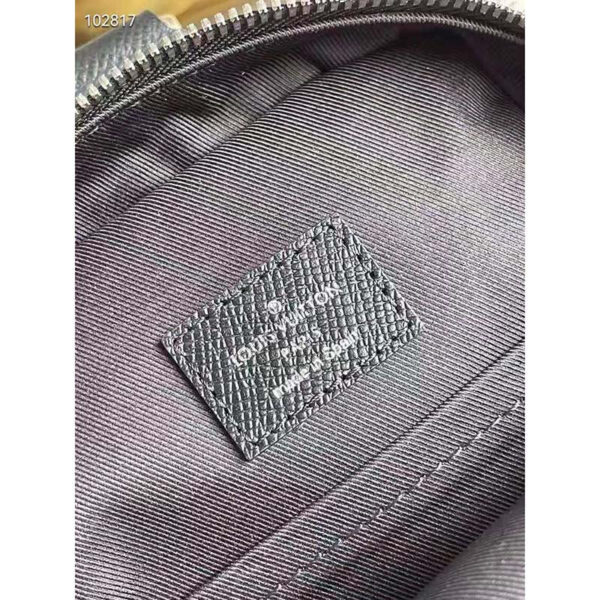 Louis Vuitton Unisex Outdoor Sling Bag Taigarama Noir Black Coated Canvas Cowhide Leather - Image 10