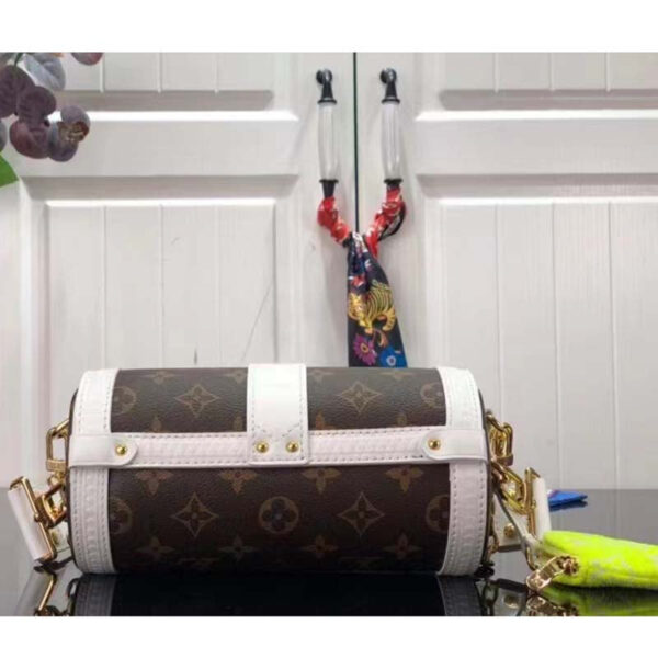 Louis Vuitton Unisex Papillon Trunk Handbag Monogram Coated Canvas Cowhide Leather - Image 3