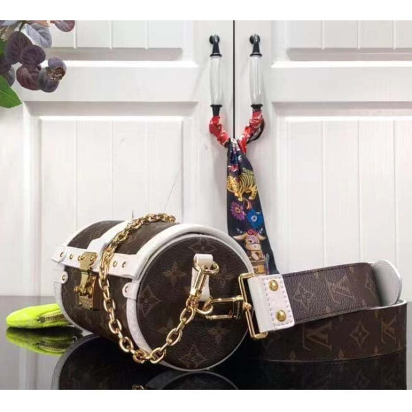 Louis Vuitton Unisex Papillon Trunk Handbag Monogram Coated Canvas Cowhide Leather - Image 5