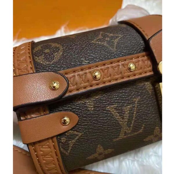 Louis Vuitton Unisex Papillon Trunk Handbag Monogram Coated Canvas Cowhide Leather - Image 6