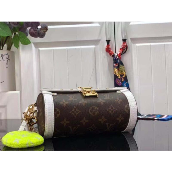 Louis Vuitton Unisex Papillon Trunk Handbag Monogram Coated Canvas Cowhide Leather - Image 4